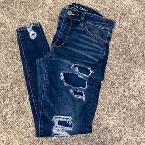American Eagle Distressed Skinny Jeans Sz 8